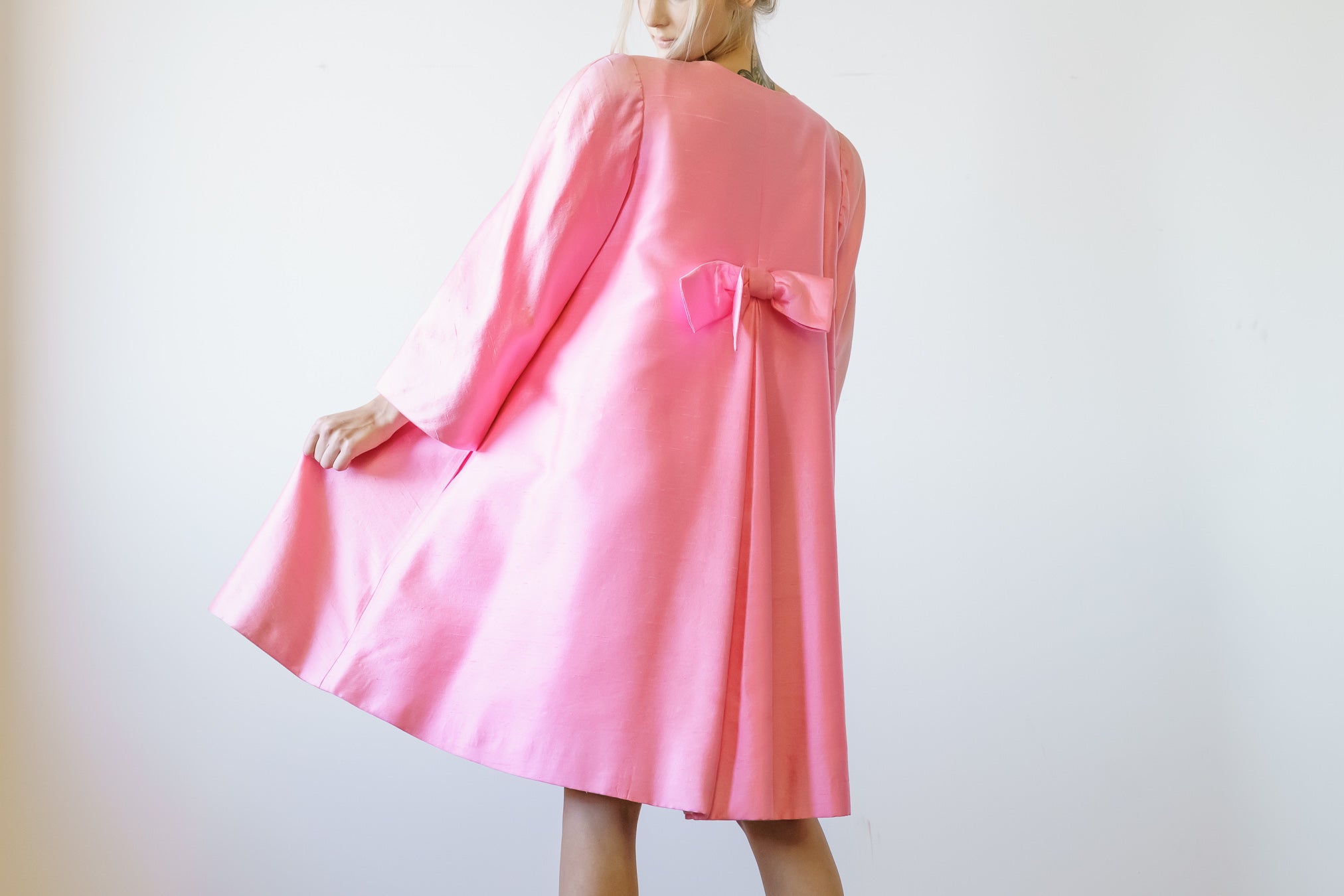 Scaasi Couture Vintage Silk Coat
