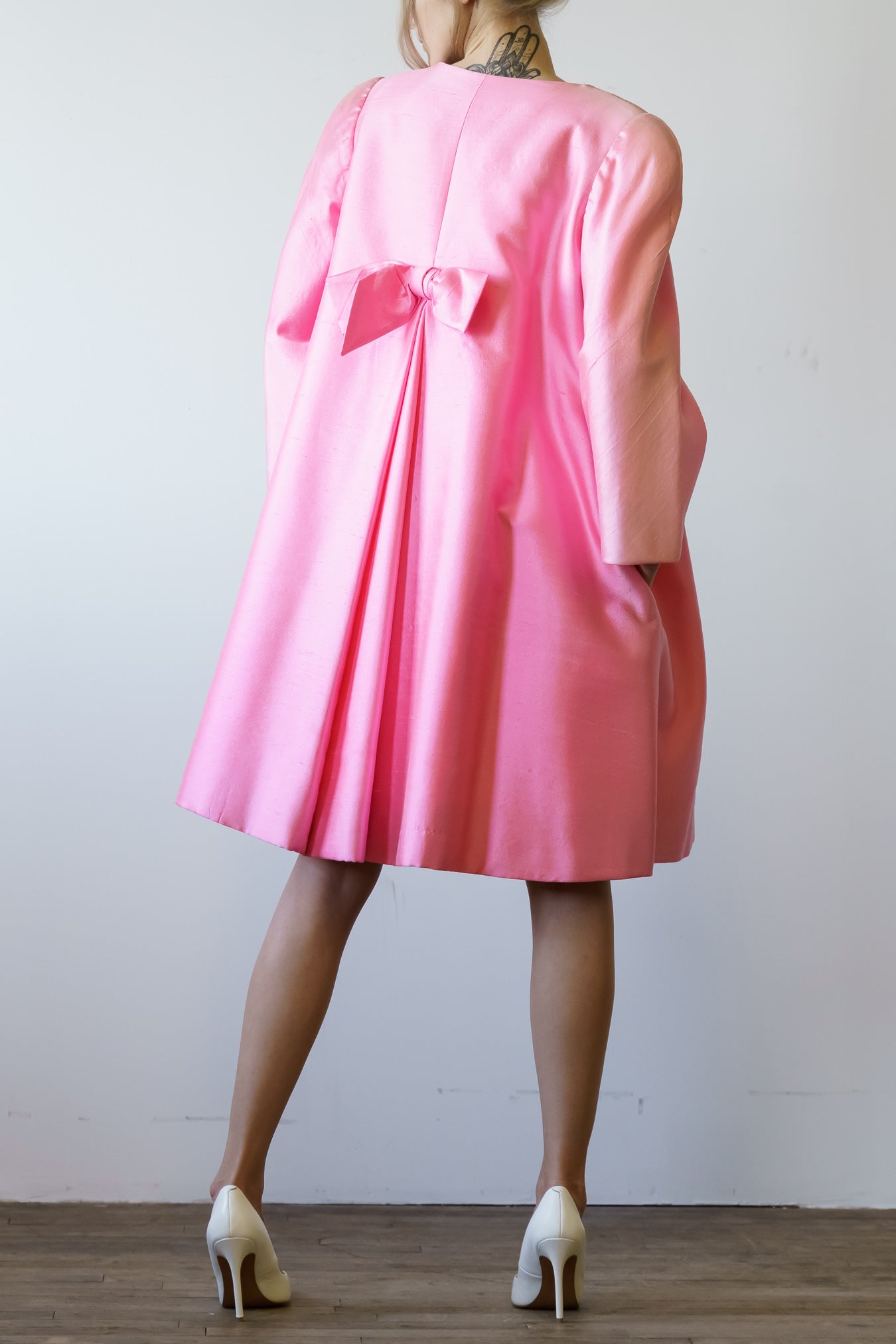 Scaasi Couture Vintage Silk Coat