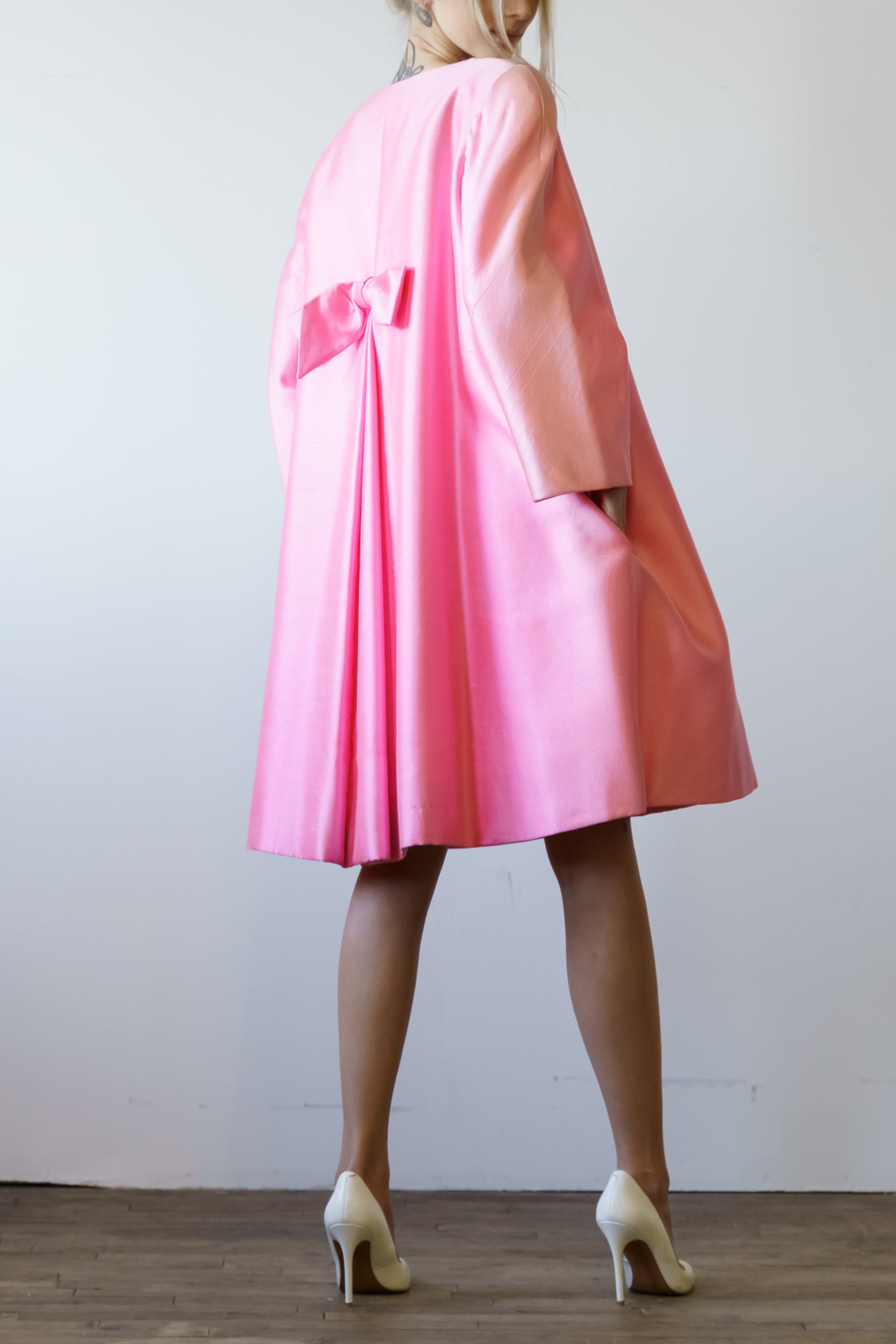 Scaasi Couture Vintage Silk Coat