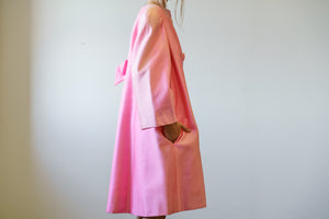 Scaasi Couture Vintage Silk Coat