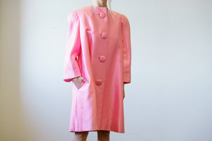 Scaasi Couture Vintage Silk Coat