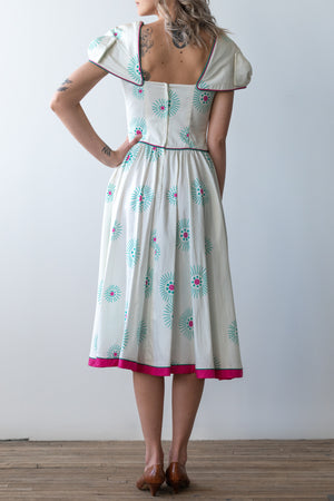 Vintage Cotton Day Dress