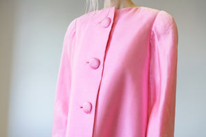 Scaasi Couture Vintage Silk Coat