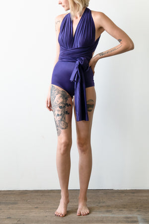 Exclusive Satin Wrap Bodysuit