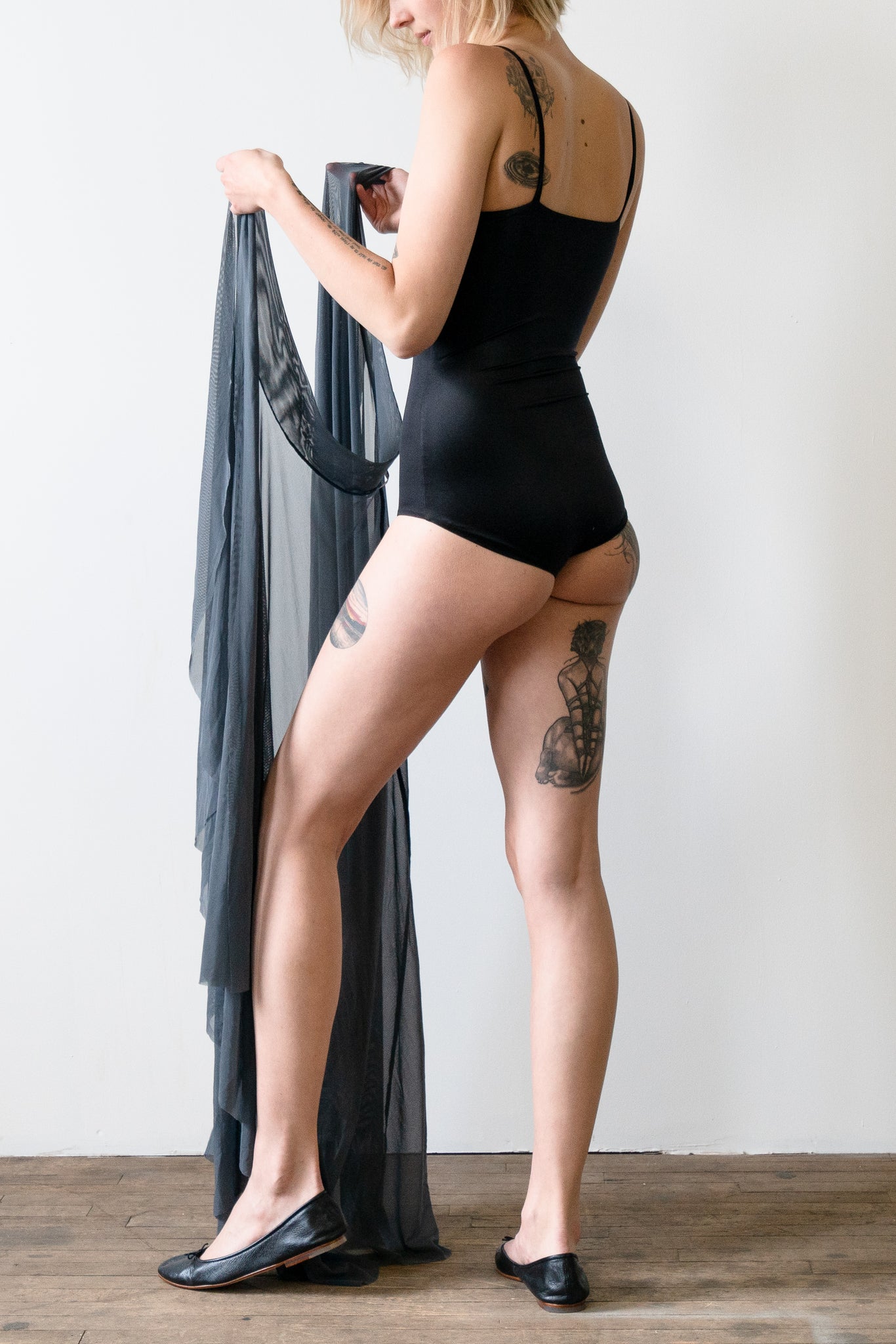 Exclusive Satin Cami Strap Bodysuit