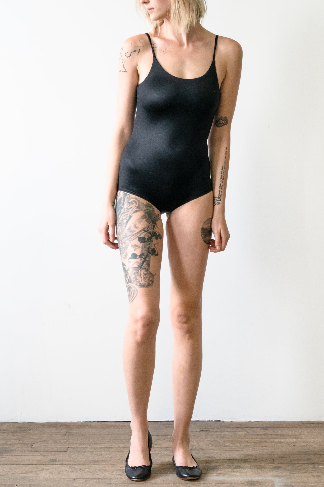 Exclusive Satin Cami Strap Bodysuit