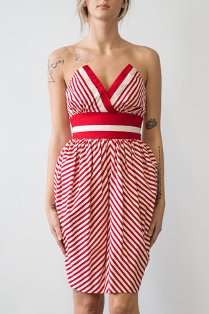 Vintage Stripe Victor Costa Dress