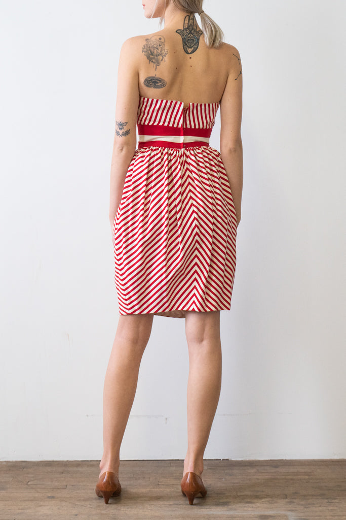 Vintage Stripe Victor Costa Dress