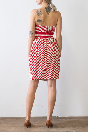 Vintage Stripe Victor Costa Dress