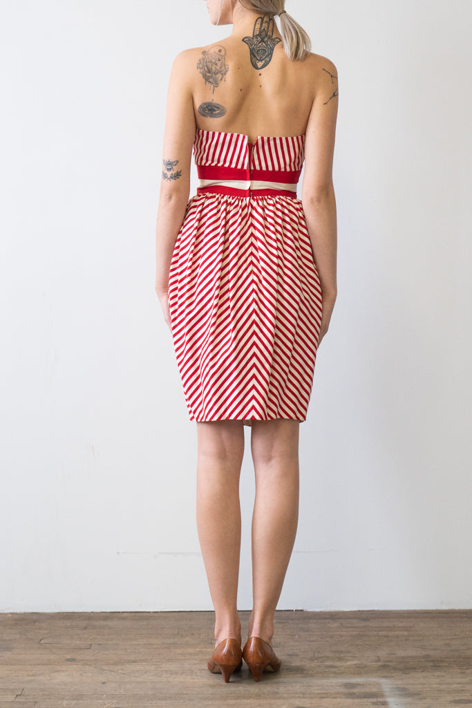Vintage Stripe Victor Costa Dress