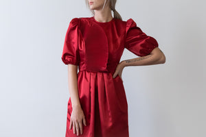 Vintage Satin Cocktail Dress