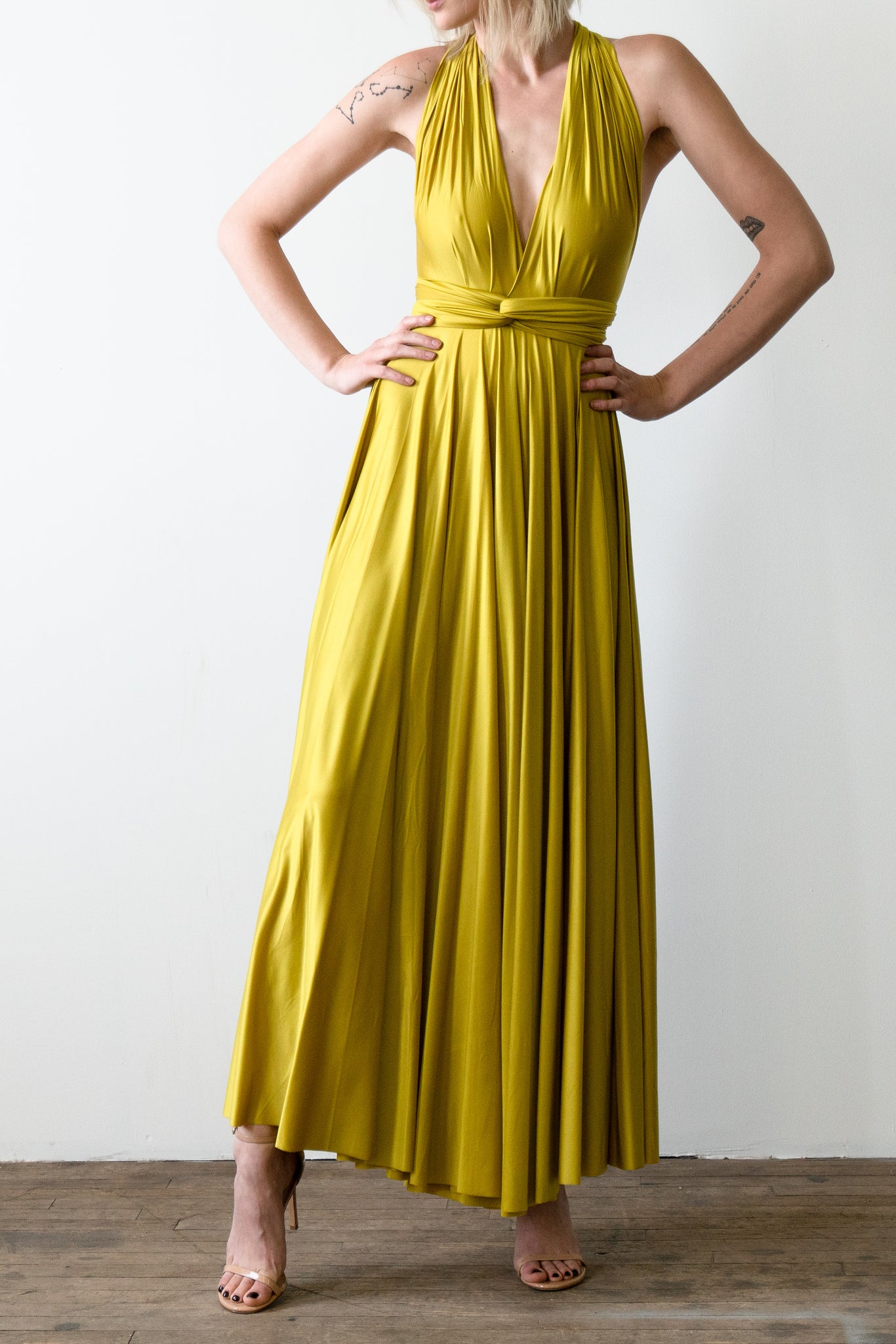 Archival Satin Ball Gown