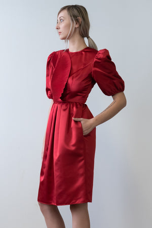 Vintage Satin Cocktail Dress