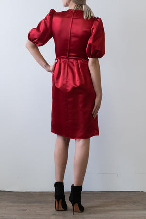 Vintage Satin Cocktail Dress