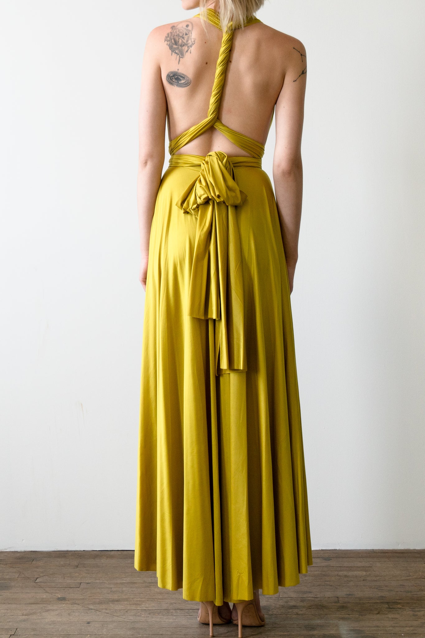 Archival Satin Ball Gown