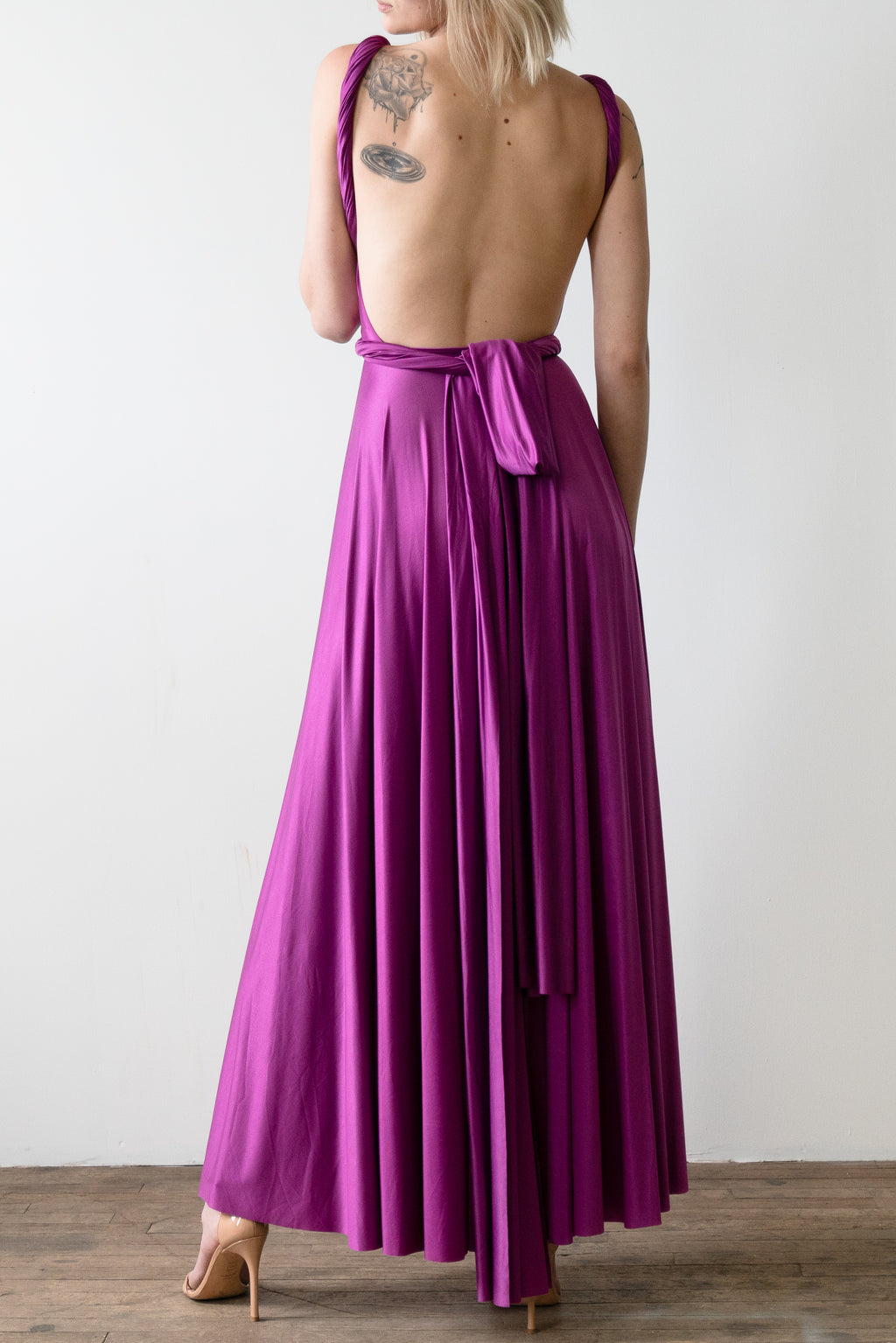 Archival Satin Ball Gown