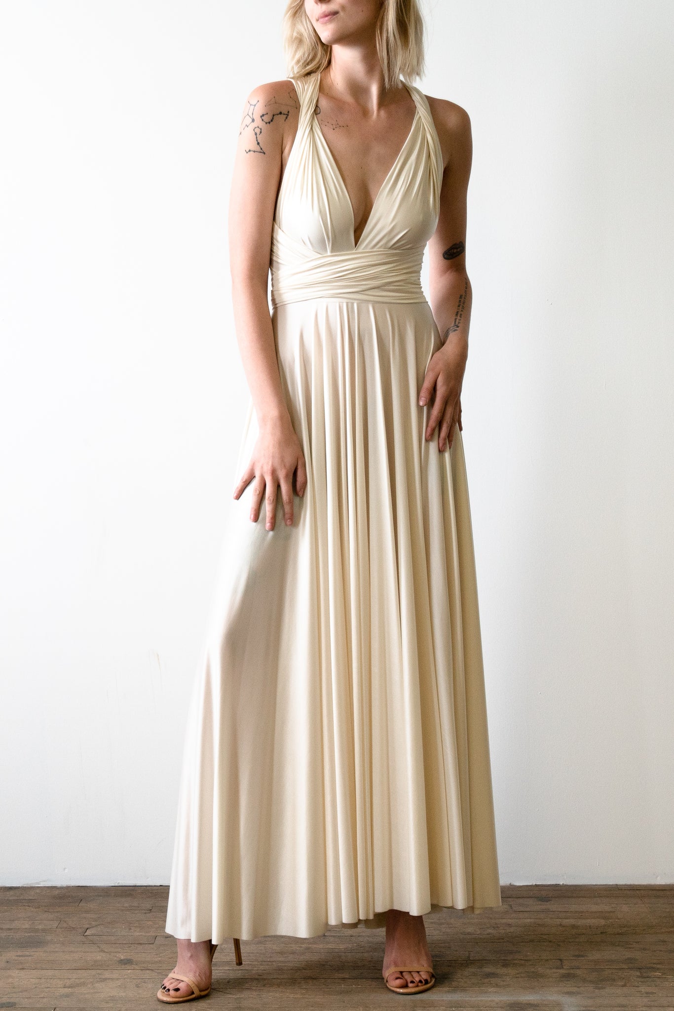 Archival Satin Ball Gown