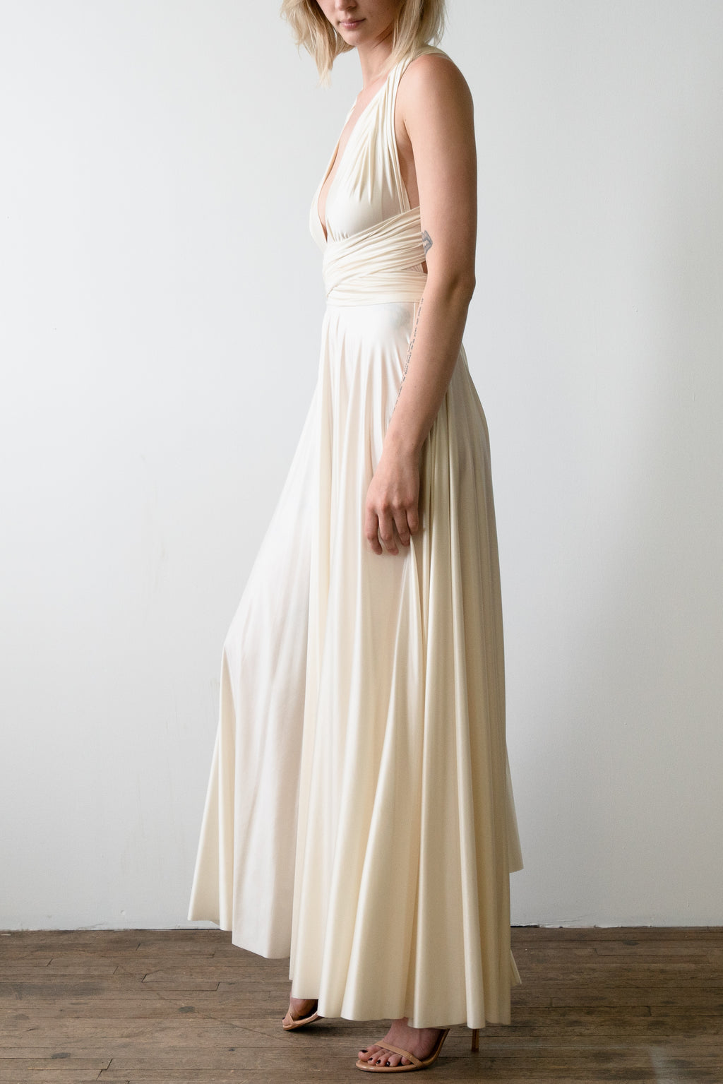 Archival Satin Ball Gown