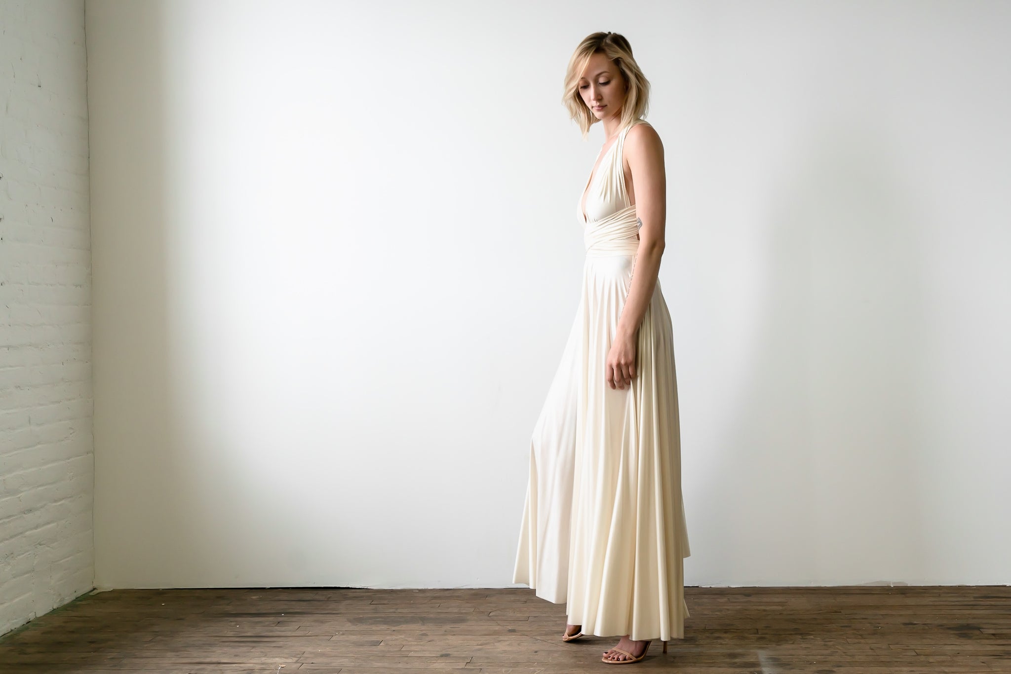 Archival Satin Ball Gown