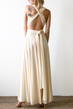 Archival Satin Ball Gown