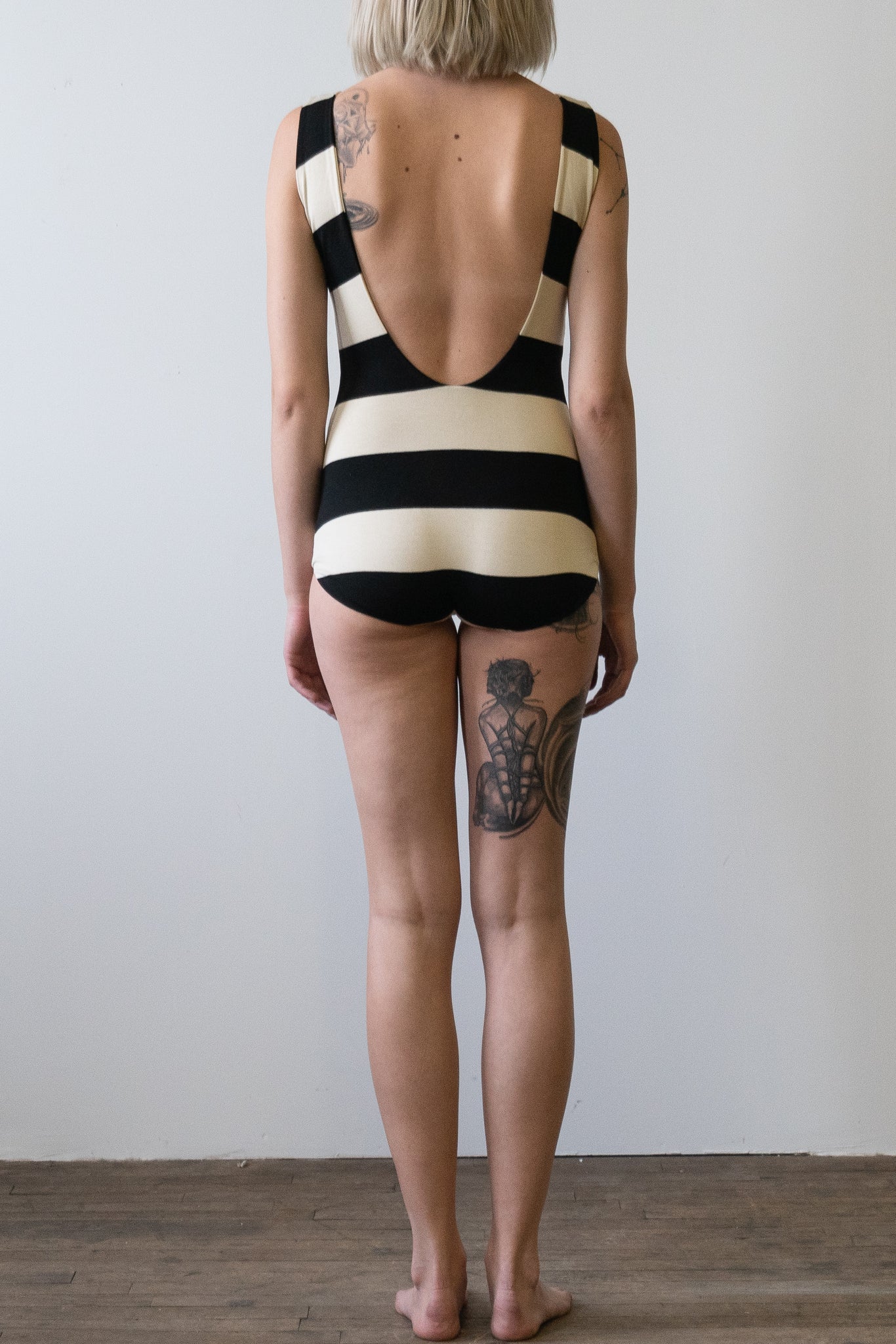 Archival Engineered Stripe Bodysuit