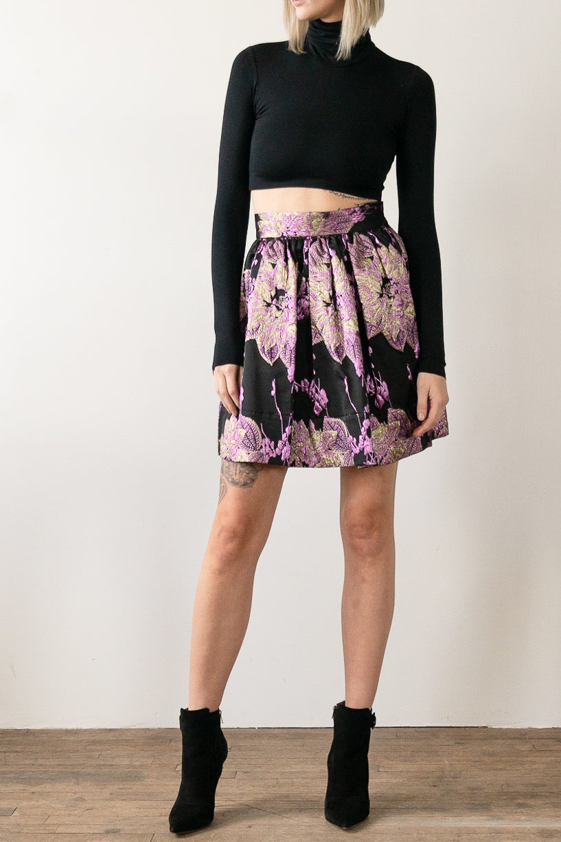 One Off Metallic Party Skirt