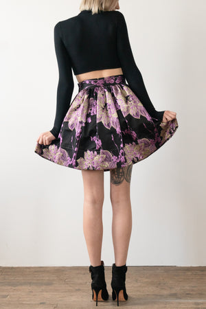One Off Metallic Party Skirt
