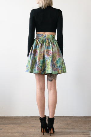 One Off Metallic Party Skirt