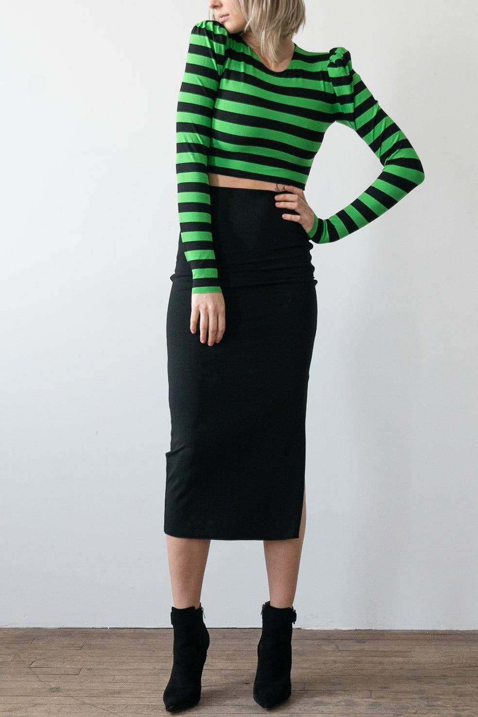 Rare Archive Cropped Puff Sleeve Top