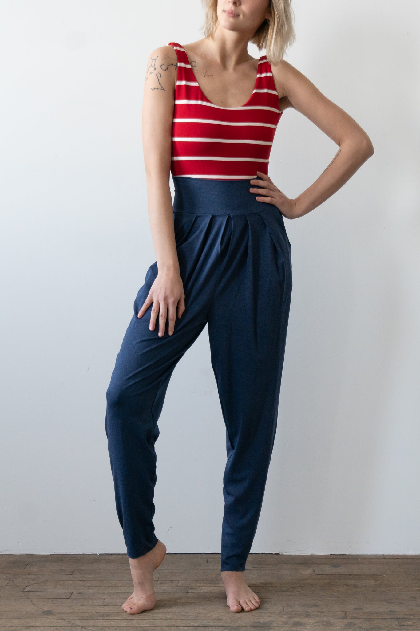 Archival Engineered Stripe Bodysuit