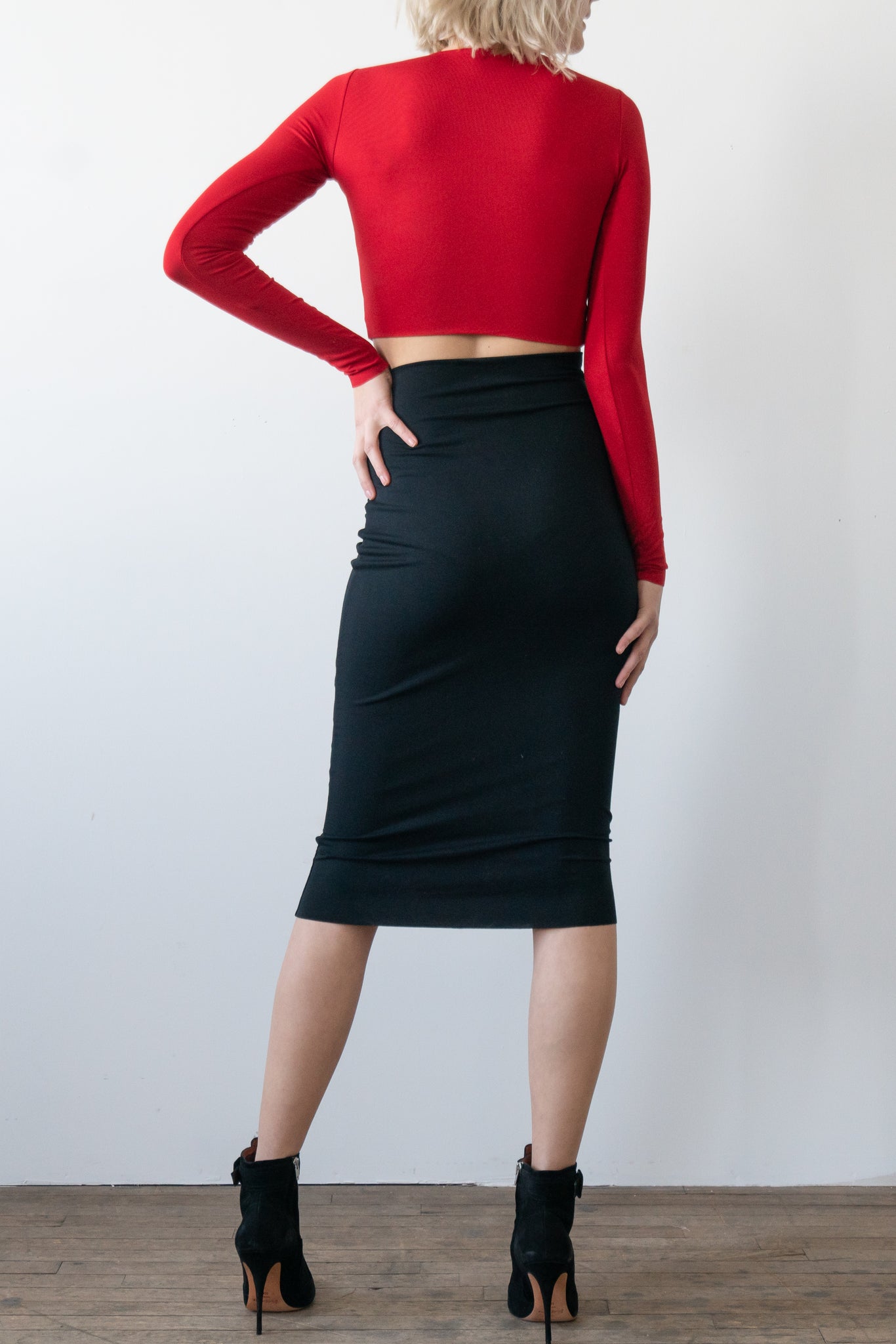 Color Block Pencil Skirt