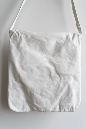 Vintage Brutalist White Leather Purse